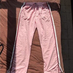 Vintage Pink and Red Nike Track Pants